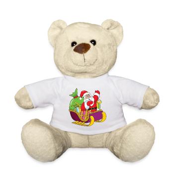 Santa Claus Christmas Santa - Teddy Bear - white - Front