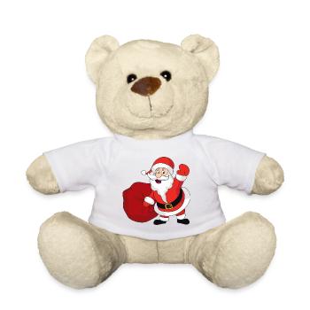 Santa Claus Christmas Santa - Teddy Bear - white - Front