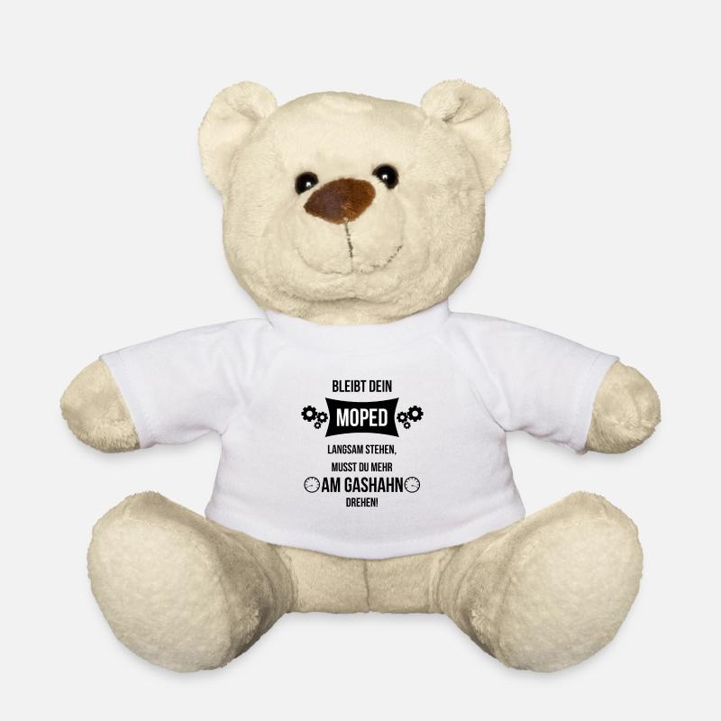 moped spruch motorrad - Teddy - Weiß