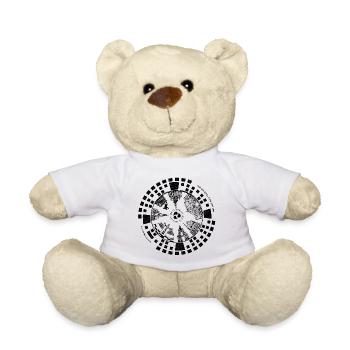 Dresden Gully Gulli Gullideckel Geschenk Schacht - Teddy - Weiß - Vorne