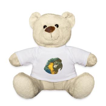 Colorful parrot - Teddy Bear - white - Front