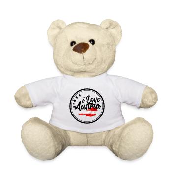 J'aime l'Autriche | J'aime l'Autriche - Nounours - blanc - Devant