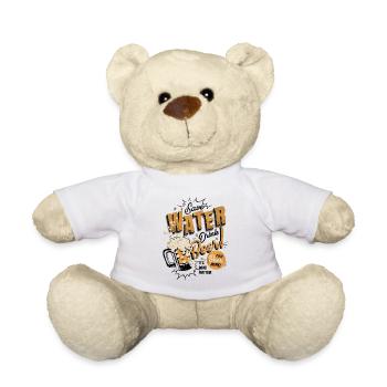 save water - drink beer - Teddy - Weiß - Vorne