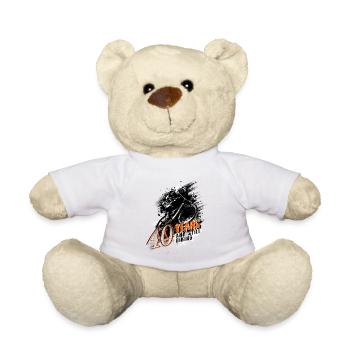 Mountainbiker - 40. Geburtstag - Teddy - Weiß - Vorne