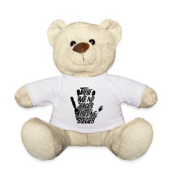 Nazis Rassisten Antifa Antifaschist Geschenkidee - Teddy - Weiß - Vorne