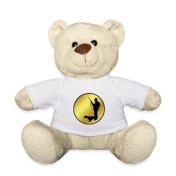 Chasseurs chasse fusil de chasse Permis de chasse Cadeaux - Nounours - blanc - Devant
