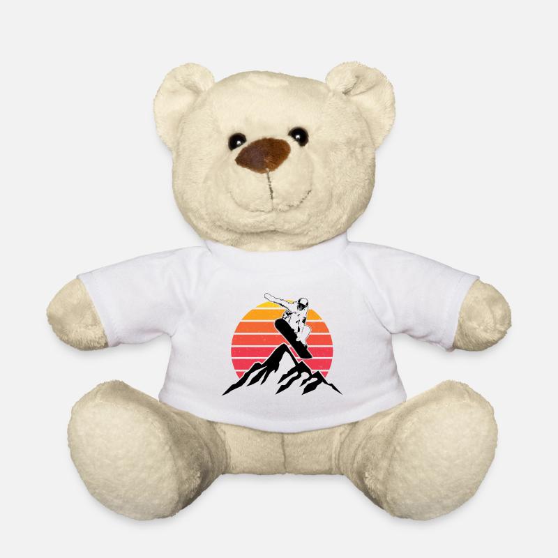 Snowboard Snowboarder Snowboarden Winter Geschenke - Teddy - Weiß