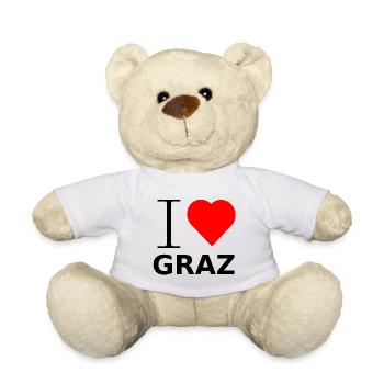 J'AIME GRAZ - Nounours - blanc - Devant