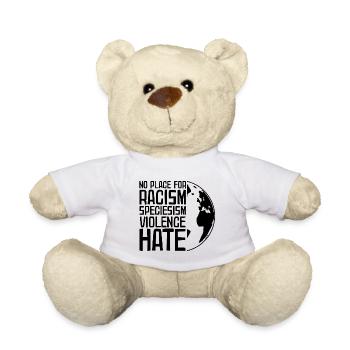 Antifa Antifascisme Contre le racisme Cadeau nazis - Nounours - blanc - Devant