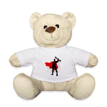 Craftsman, master of all tools - Teddy Bear - white - Front