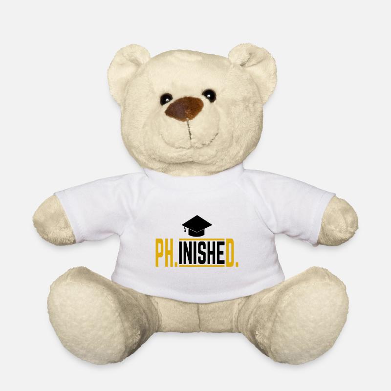 Phinished Phd Doktor Abschluss Geschenk - Teddy - Weiß