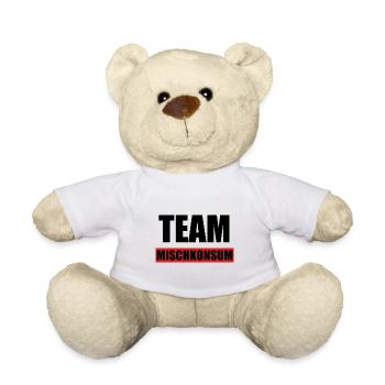 Team Mischkonsum Druffi Rave Techno Keta Geschenke - Teddy - Weiß - Vorne