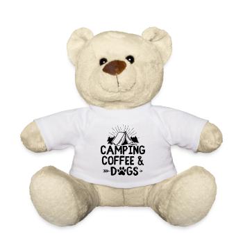 Camping Kaffee Hunde | Camper Campen Geschenkideen - Teddy - Weiß - Vorne