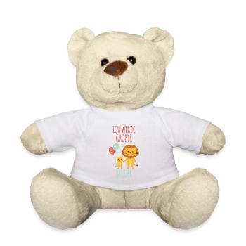 Ich werde großer Bruder Geschwister Geschenk - Teddy - Weiß - Vorne
