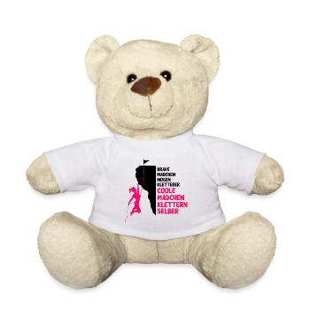 coole Mädchen klettern Kletterer Geschenk Frau - Teddy - Weiß - Vorne