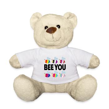 Bee you LGBTQ Pride Month Gay Lesbian - Teddy - Weiß - Vorne