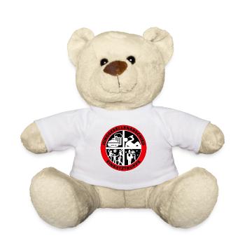JGA Einsatztruppe (Weiß auf Schwarz) - Teddy - Weiß - Vorne