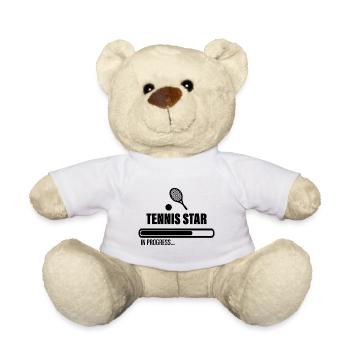 Star du tennis en cours tennis de table tennis de table - Nounours - blanc - Devant
