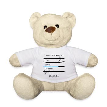 Coding Java Programmer Profession Gift - Teddy Bear - white - Front