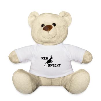 Lustiges Jäger, Jagd, Rehspeckt Geschenk - Teddy - Weiß - Vorne