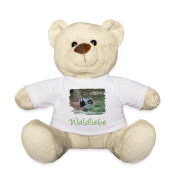 wald 57 mit dachs - Teddy - Weiß - Vorne