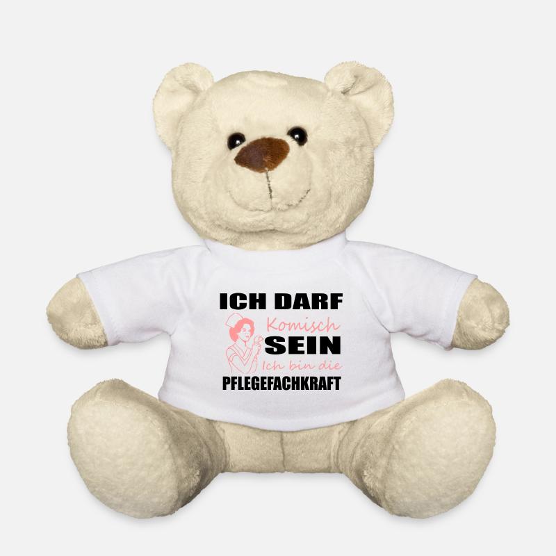 Ich darf komisch sein ich bin die Krankenhaus Arzt - Teddy - Weiß