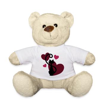 Cat lady - cat lady - idée cadeau - idée cadeau - Nounours - blanc - Devant