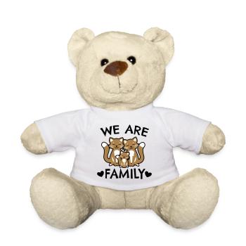 Nous sommes une famille - famille de chats - Nounours - blanc - Devant