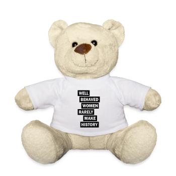 Women history Feminist Feminism Gift - Teddy Bear - white - Front