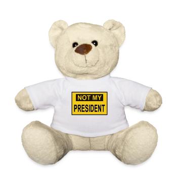 Pas mon président - Nounours - blanc - Devant