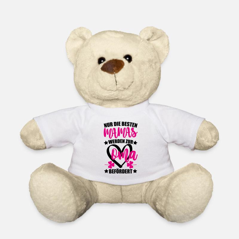 Mama Oma Spruch Baby Geburt Geschenk - Teddy - Weiß
