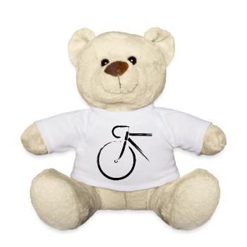 Road Bike Triathlon Bicycle - Teddy Bear - white - Front