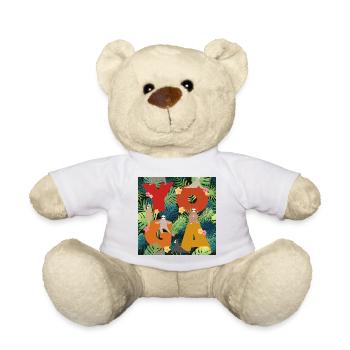 Sloth Yoga, Relaxation, Nature & Meditation Lazy - Teddy Bear - white - Front