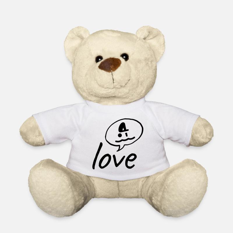 Love: Diving - Teddy Bear - white