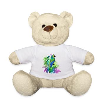 Perroquet - Nounours - blanc - Devant