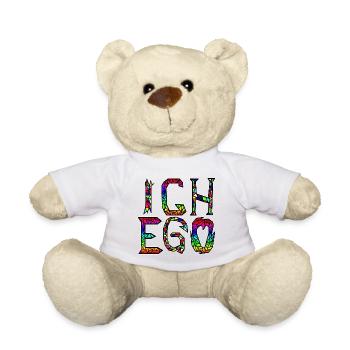 ICH EGO - Heute zähle nur ich - by YoshiArt - Teddy - Weiß - Vorne