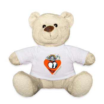 YoshiHeart - Edition 1 - Herz orange - Teddy - Weiß - Vorne
