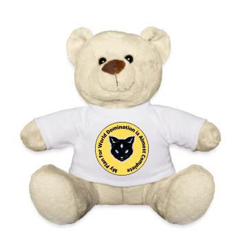 My Plan For World Domination Is Almost Complete - Teddy Bear - white - Front