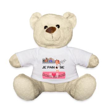 JE PANSE DONC JE SUIS - Nounours - blanc - Devant