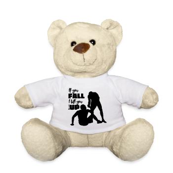 If you fall, I lift you up (English) - Ecc/4:10 - Teddy Bear - white - Front