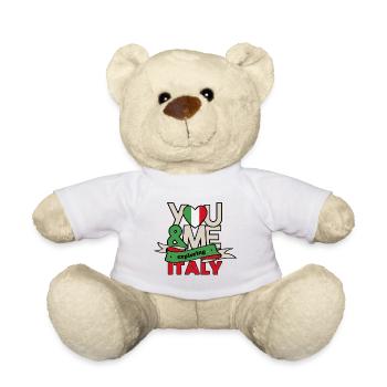 Adventure Italy Travel Holiday Saying Partner Look - Teddy Bear - white - Front
