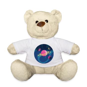 Planets in space - Teddy Bear - white - Front