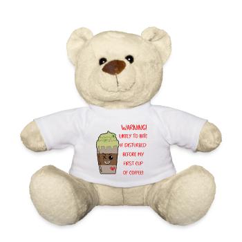 Coffee Zombie - Teddy Bear - white - Front