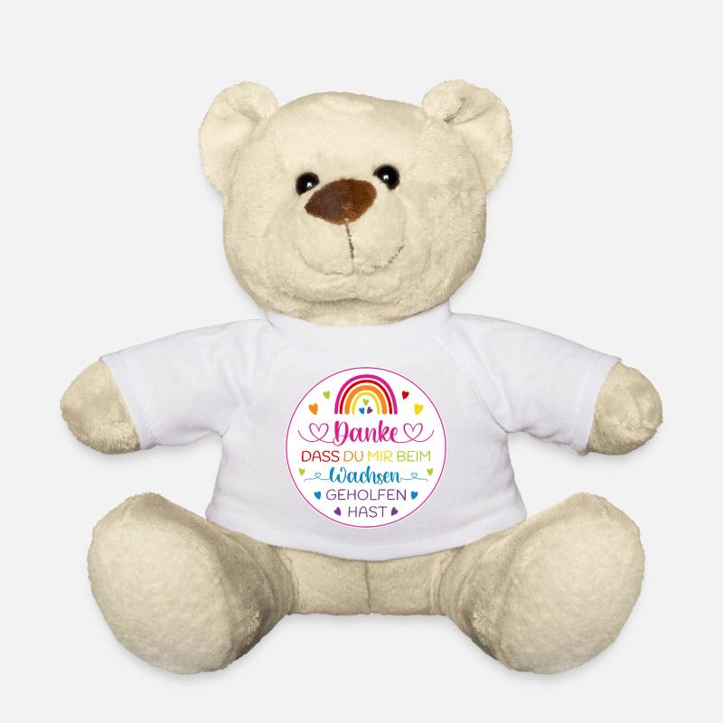 Danke dass Du mir beim Wachsen geholfen hast - Teddy - Weiß