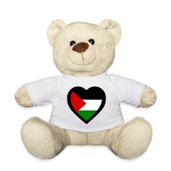 Free palestine - Nounours - blanc - Devant