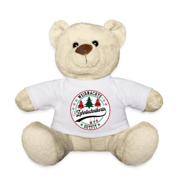 Zahntechnikerin Weihnachtsgeschenk Dentistin XMAS - Teddy - Weiß - Vorne