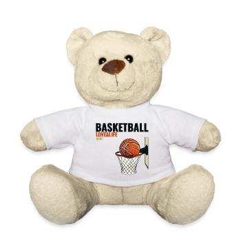 Basket-ball - Amour, Vie, Mode - Nounours - blanc - Devant