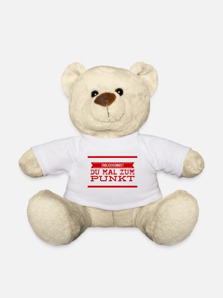 du redest zuviel - Teddy - Weiß