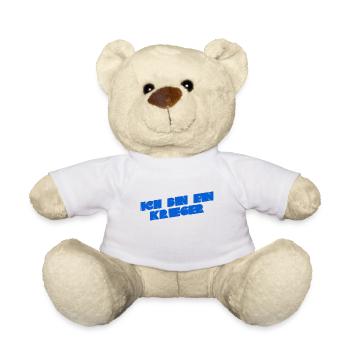 ich bin ein Krieger - Teddy - Weiß - Vorne