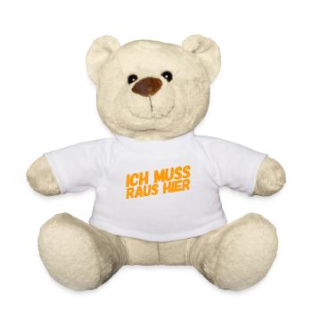 ich kann hier nicht bleiben - Teddy - Weiß - Vorne